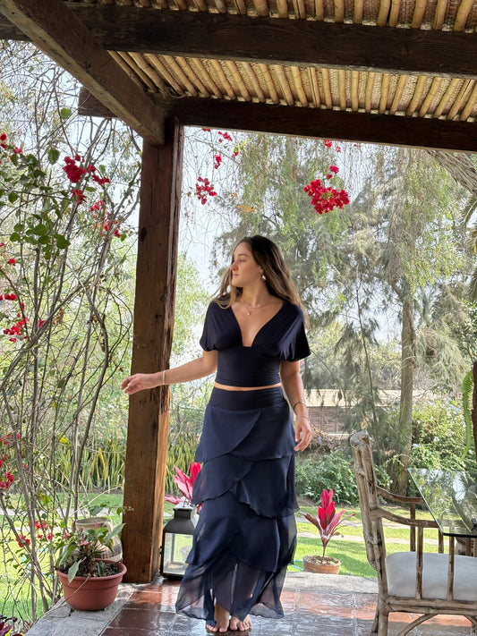 Falda Maria Azul