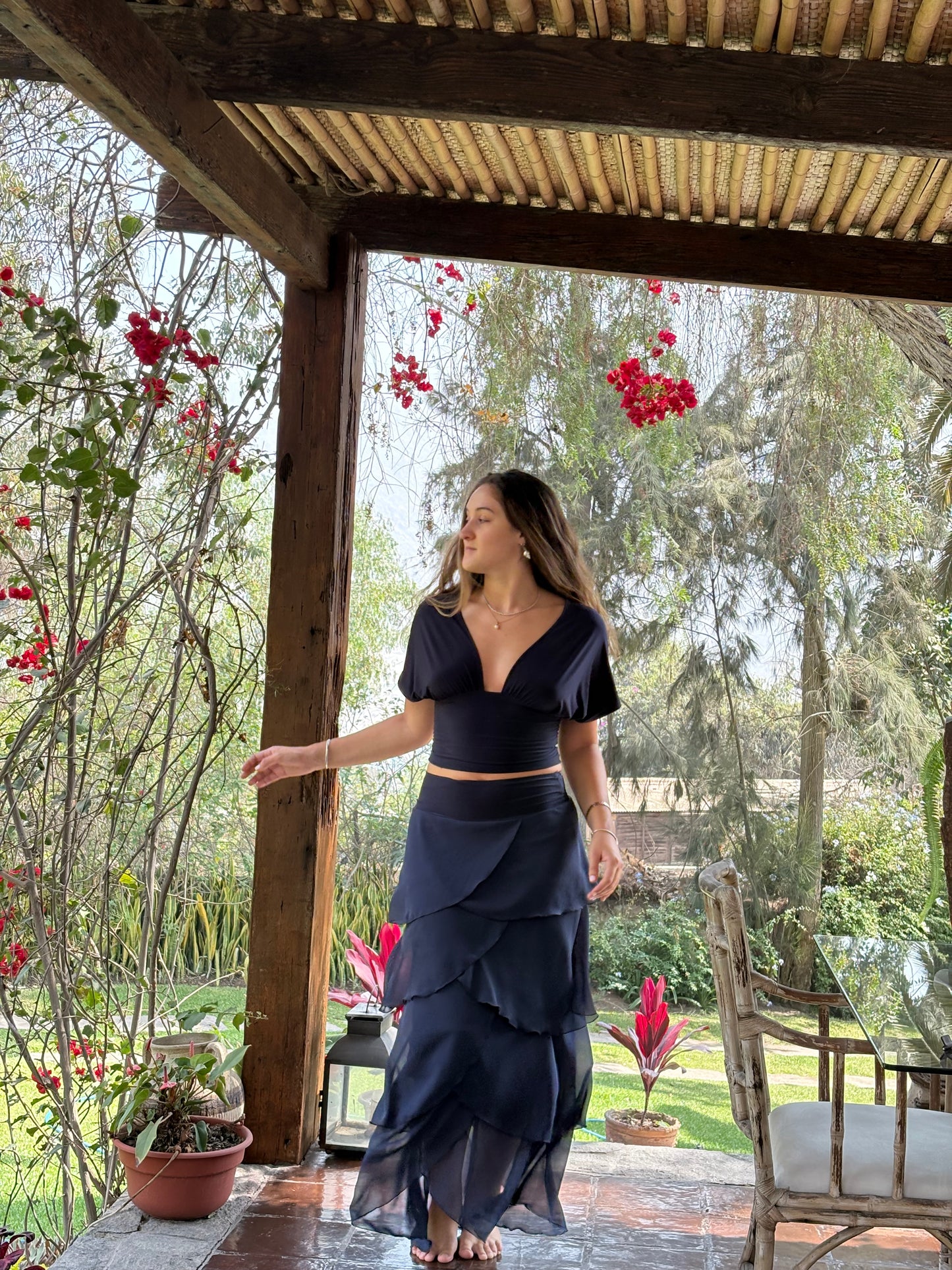 Falda Maria Azul