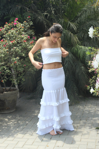 FALDA MIRANDA BLANCA